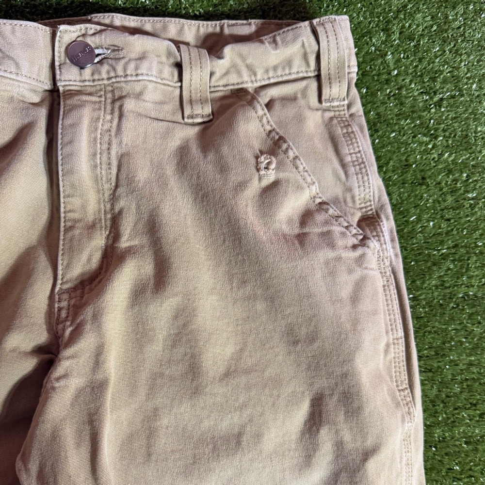 Carhartt Relaxed Fit Canvas Work Pants Mens 32x30 Tan Khaki Straight Utility Leg - Picture 3 of 8